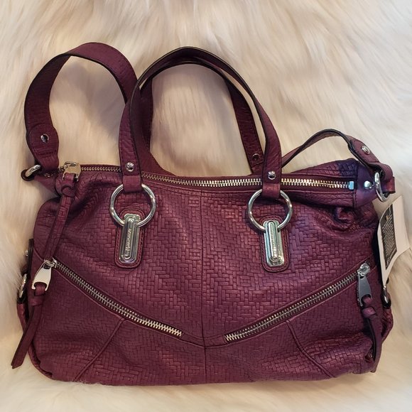 NWT Leather Mulberry B. Makowsky Satchel - Picture 6 of 10